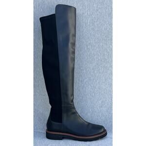 STUART WEITZMAN Adrina Knee-High Black Leather Boots Women's Size 6.5 US